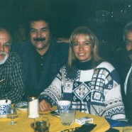 Carla Estrada con Miguel Córcega, Jorge Vargas y Óscar del Toro