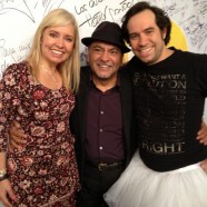 Con el escritor Miguel Ruiz y Claudio Herrera